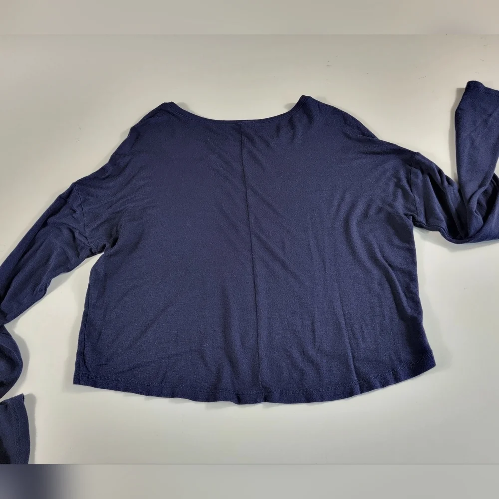 Justice Dance Is My Freedom Shirt Size 16 cropped long sleeve girls Blue *